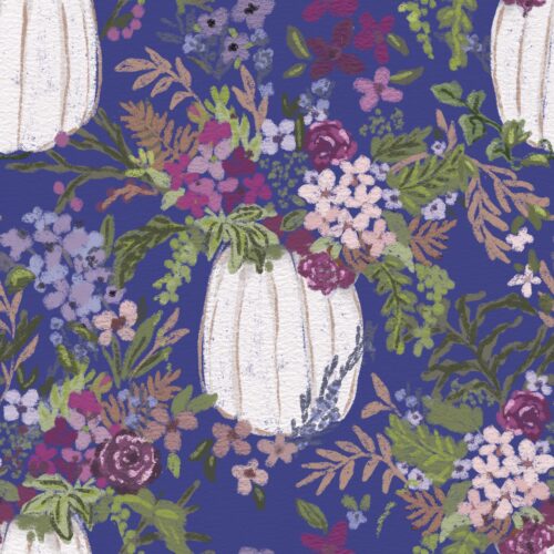 Lindsay Anne - Pumpkin Bouquets Bold Purple