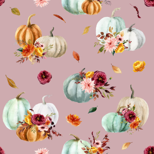 Hip Kid Design - Pumpkin Cider Florals on Clam Shell