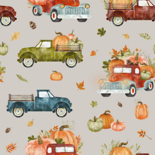 Hip Kid Design - Pumpkin Farm on Swirl Gray