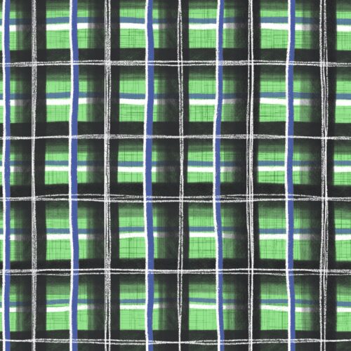 Lindsay Anne - Pumpkin Patch Plaid Ghoulish Green