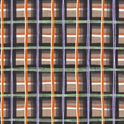 Lindsay Anne - Pumpkin Patch Plaid Harvest Paper Multi