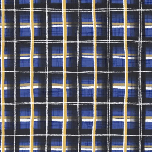 Lindsay Anne - Pumpkin Patch Plaid Twilight Sky Golden