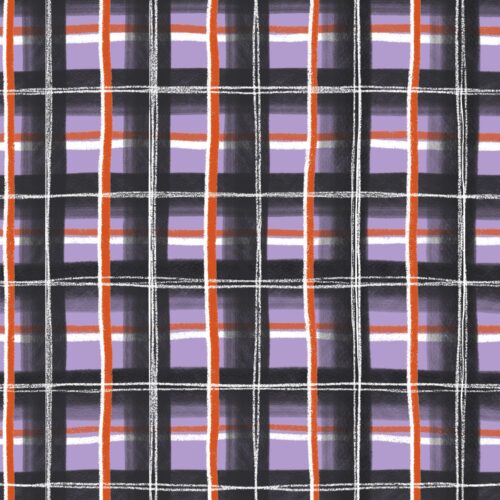 Lindsay Anne - Pumpkin Patch Plaid   Spooky Plum