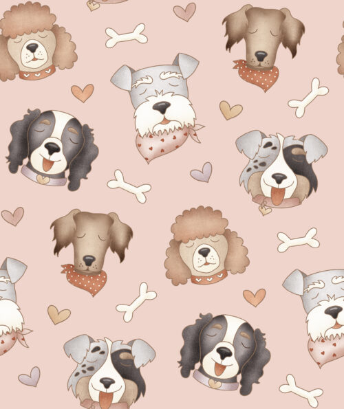 Krystal Winn - Puppy Love Doggies Pink