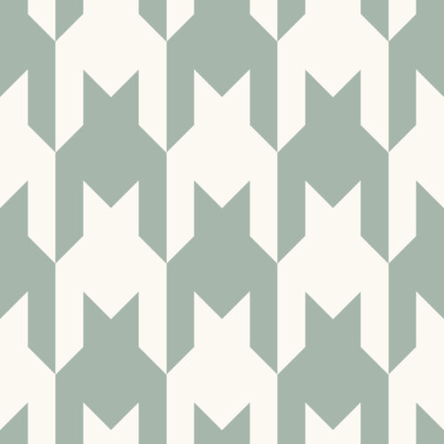 Krystal Winn - Puppy Love Vertical Houndstooth Mint