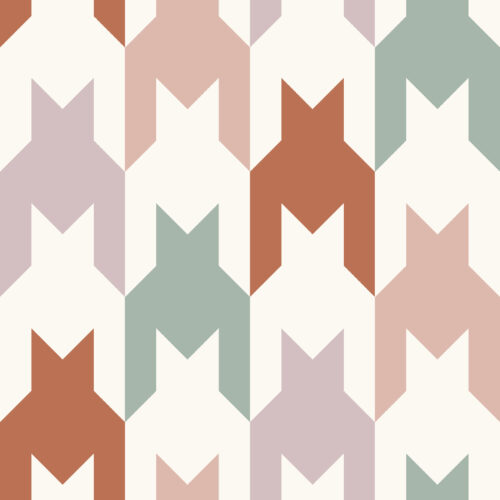 Krystal Winn - Puppy Love Vertical Houndstooth Multi