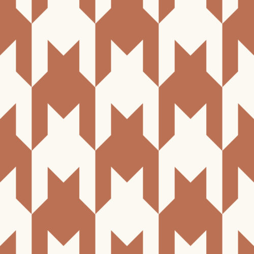 Krystal Winn - Puppy Love Vertical Houndstooth Red