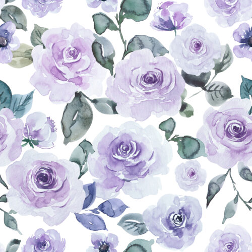 Hip Kid Design - Purple Watercolor Floral