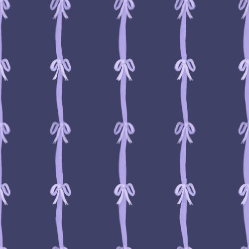 Lindsay Anne - Purple Bow Stripe