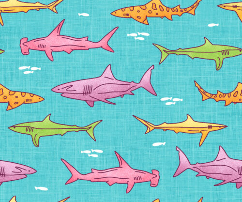 Krystal Winn - Purrmaids & Pirates Sharks Aqua