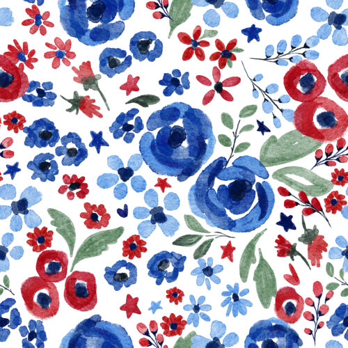 Vivie & Ash - Rwb Watercolor Floral