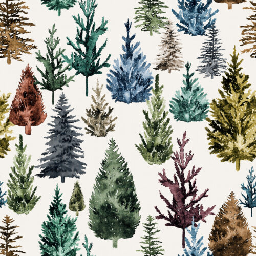 Hip Kid Design - Rainbow Forest Christmas Trees