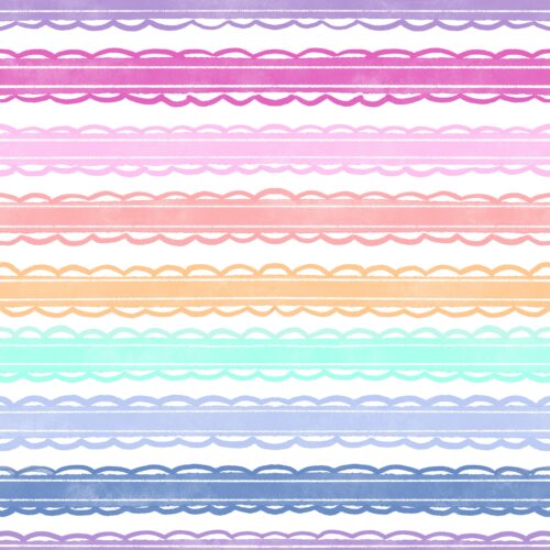 Lindsay Anne - Rainbow Ribbon Stripe