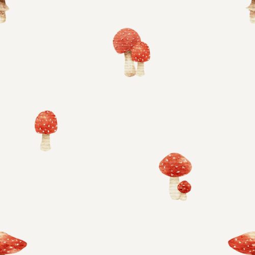 Vanya Minimalist Designs - Red Mushrooms