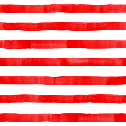 Hip Kid Design - Red Watercolor Stripes