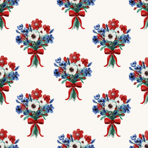 Vivie & Ash - Red White And Blue Bouquet
