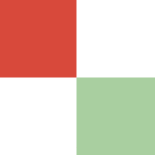 Red and green checks 2x2
