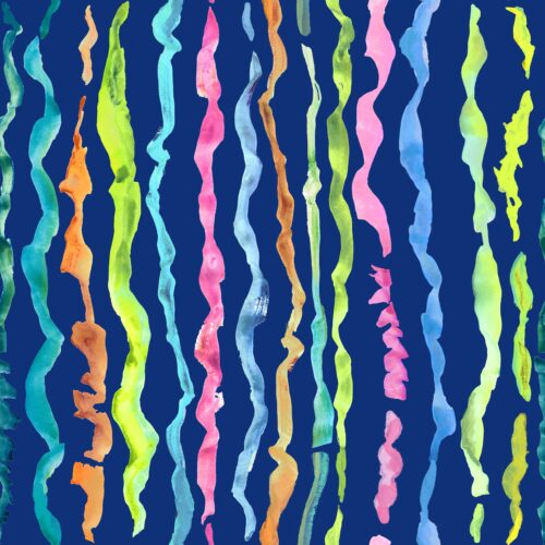 Lindsay Anne - Reef Rhythm Stripe Deep Ocean Navy