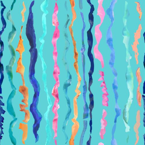 Lindsay Anne - Reef Rhythm Stripe Turquoise Waters