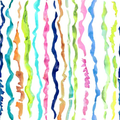 Lindsay Anne - Reef Rhythm Stripe White Multi