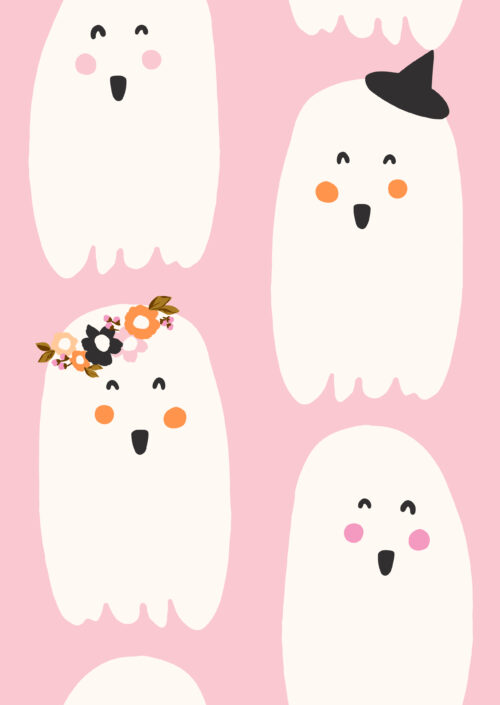 Indy Bloom Designs - Retro Ghoul Ghost In Bubblegum