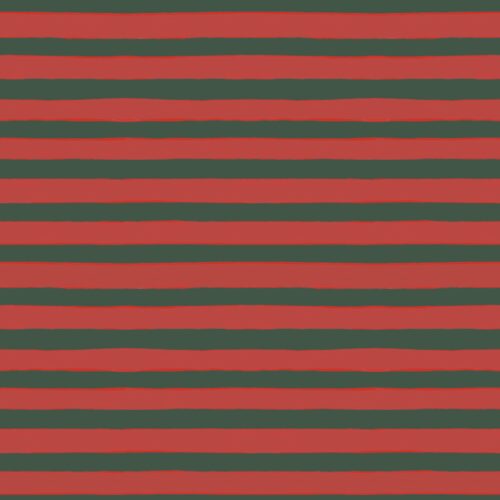Retro Red And Green Stripes