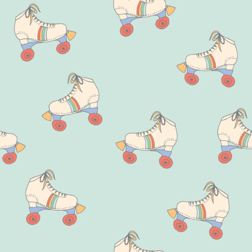 Indy Bloom Designs - Roller Skate 8x8