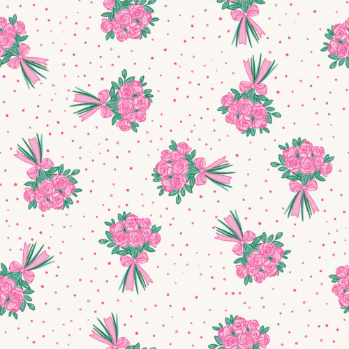 Vivie & Ash - Rose Bow Bouquets Pink And White