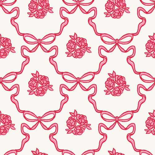 Vivie & Ash - Rose Bow Trellis White