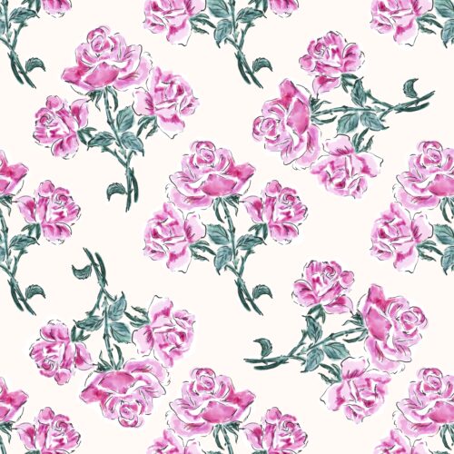 Lindsay Anne - Rose Bunches Cream