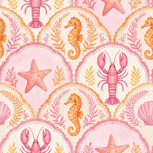 Scallopedsealife Pink