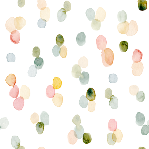 Sara Swanson - Spring Watercolor Dots On White