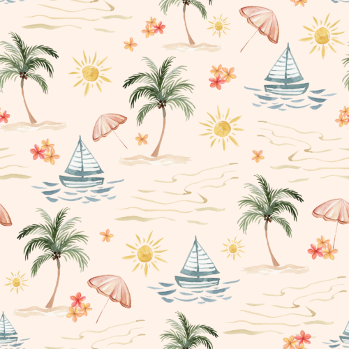 Sara Swanson - Summer Palms Medium Pink