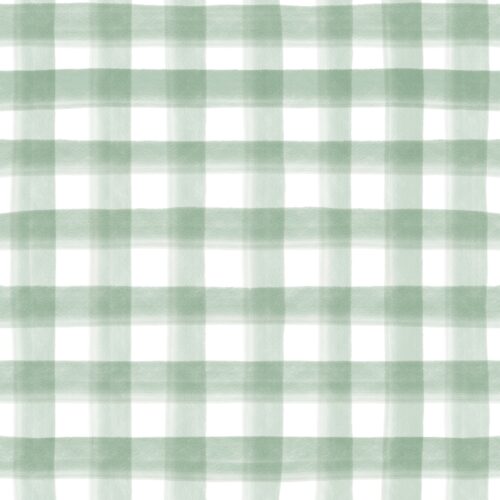 Sage Hand Drawn Plaid