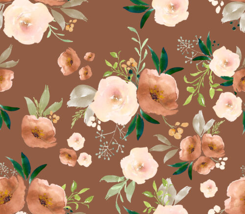 Hip Kid Design - Santa Fe Watercolor Florals on Leather