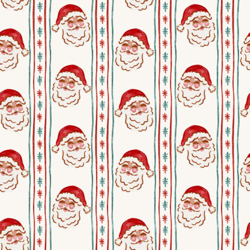 Vivie & Ash - Santa Star Vertical Stripe