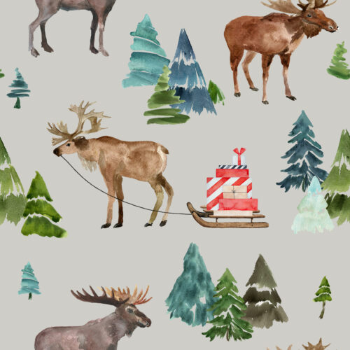 Hip Kid Design - Santa's Helper on Mist Gray