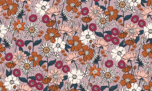 Indy Bloom Designs - Scarlet Autumn In Lavender