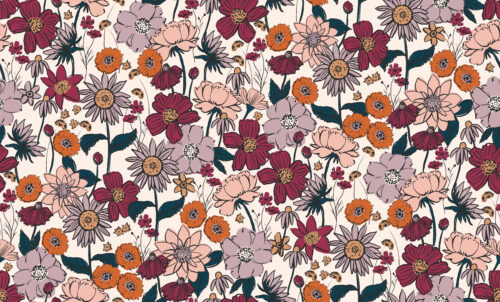 Indy Bloom Designs - Scarlet Autumn In Ivory (1)