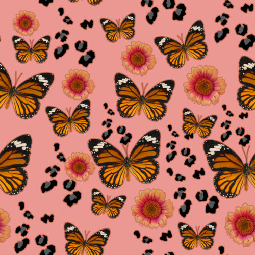 Seamlessleopardbutterfly