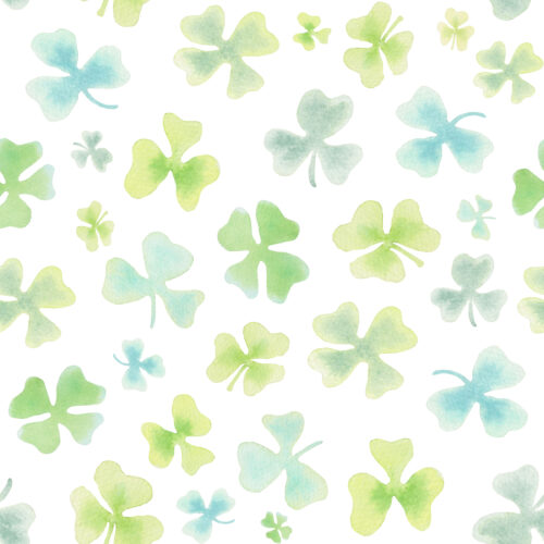 Hip Kid Design - Shamrocks Watercolor