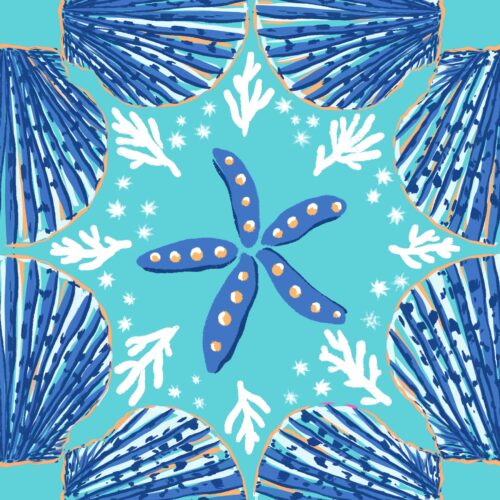 Lindsay Anne - Shellsinrhythmturqwhite