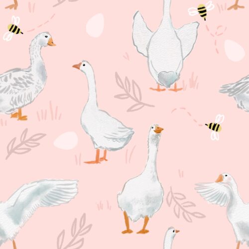 Simple Geese Light Pink