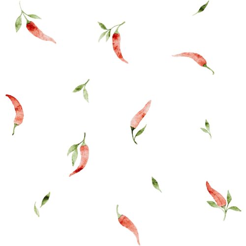 Vanya Minimalist Designs - Small Red Chillies 01