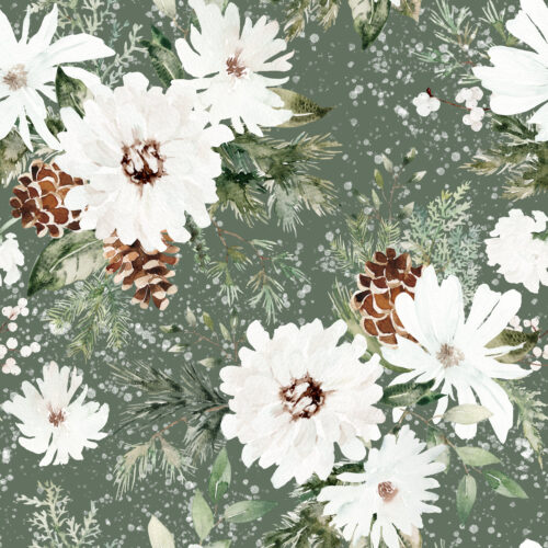 Hip Kid Design - Snow Forest Florals