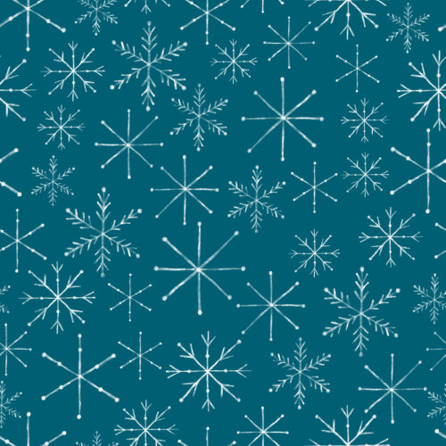 Seamless Gal - Snowflakes On Midnight Blue