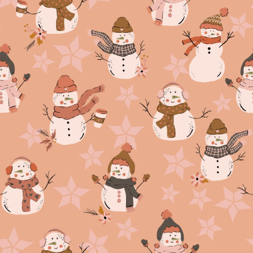 Juniper Row - Snowman In Peachy Pink