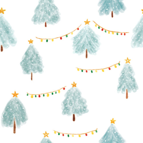 Seamless Gal - Snowy Christmas Trees