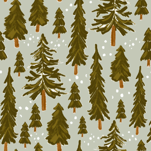 Indy Bloom Designs - Snowy Pines In Sage (1)