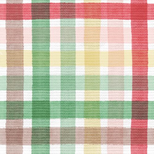 Lindsay Anne - Snuggle Knit Plaid With Pink